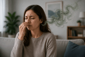 phantom smells of cigarette smoke (and other scents that are not there) Phantosmia: Symptoms, Causes, Diagnosis, Treatment